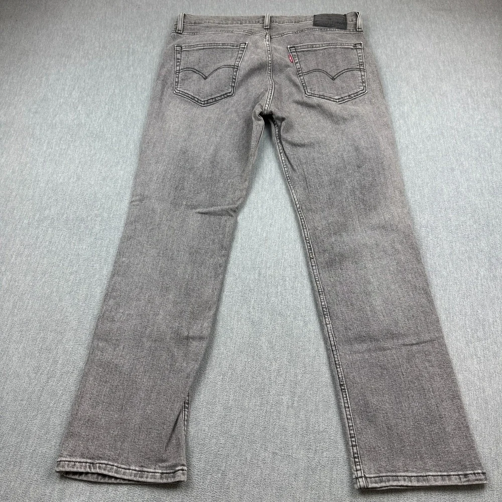 Levis 511 Jeans Mens 36x30 Gray Slim Fit Utility Straight Denim Pants Workwear